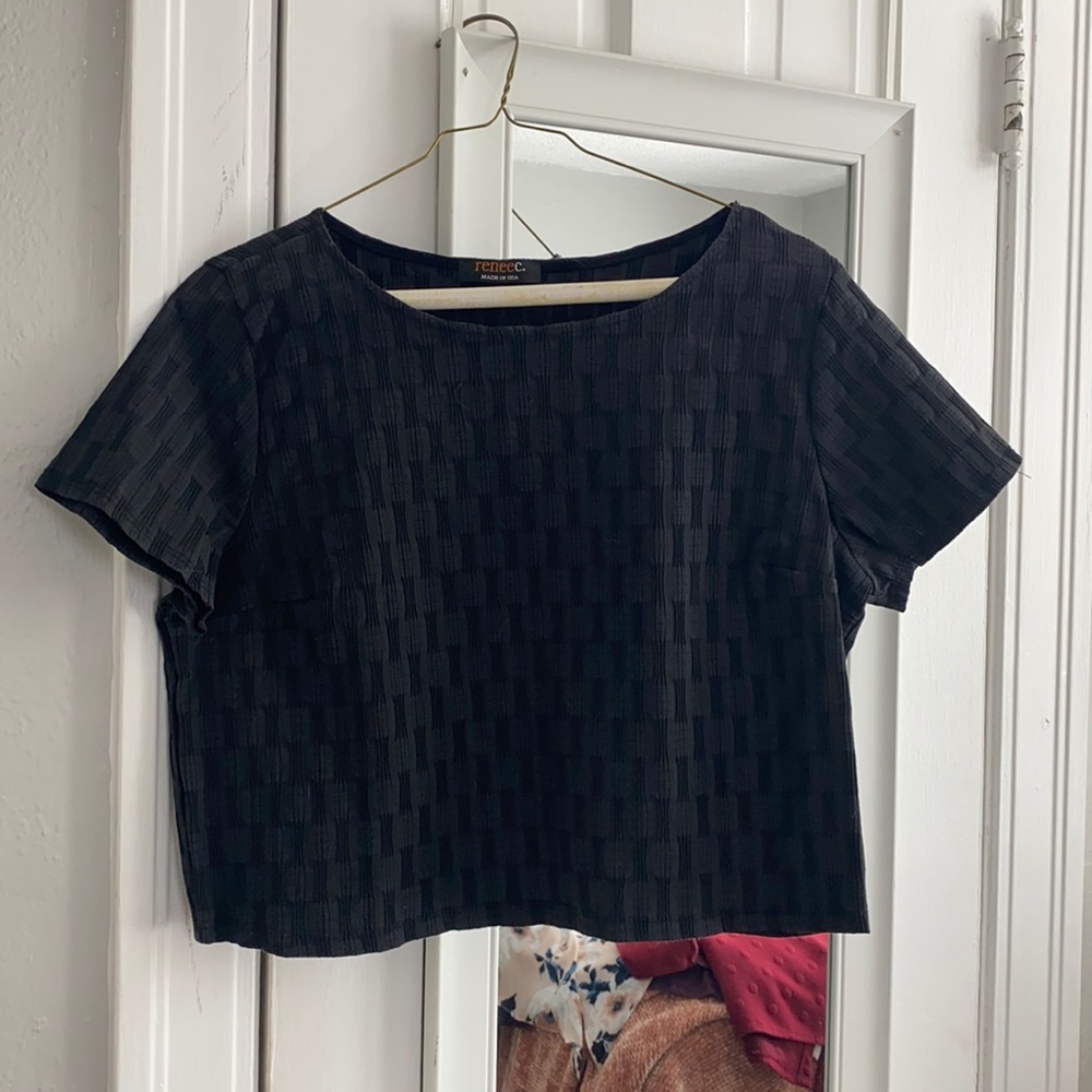 Black Crop Top